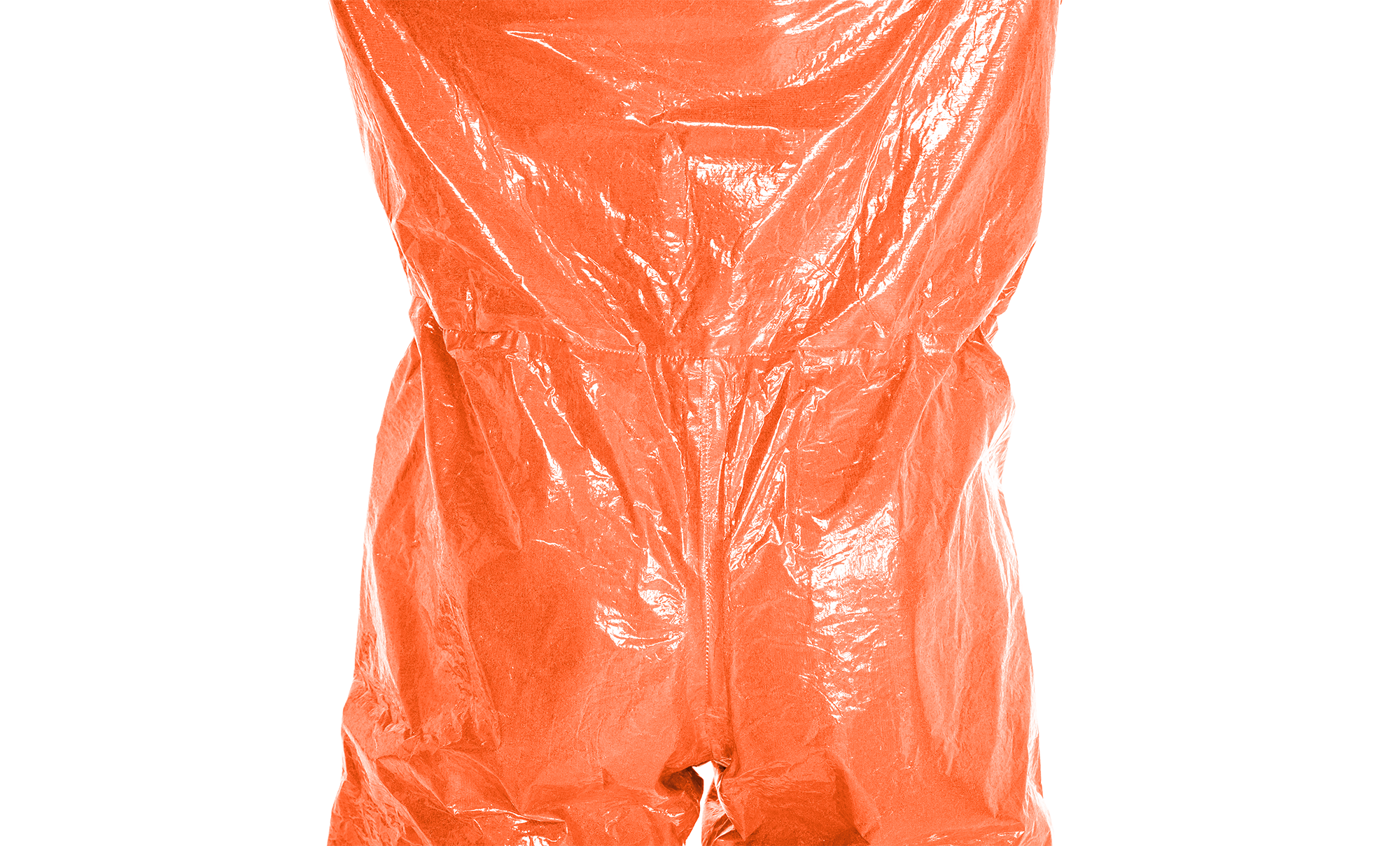 3S - ProChem II CLF A B D F02 - Chemikalienschutzanzug Typ 3 mit Armmanschette und Laminathandschuhen (11, orange, XXL)
