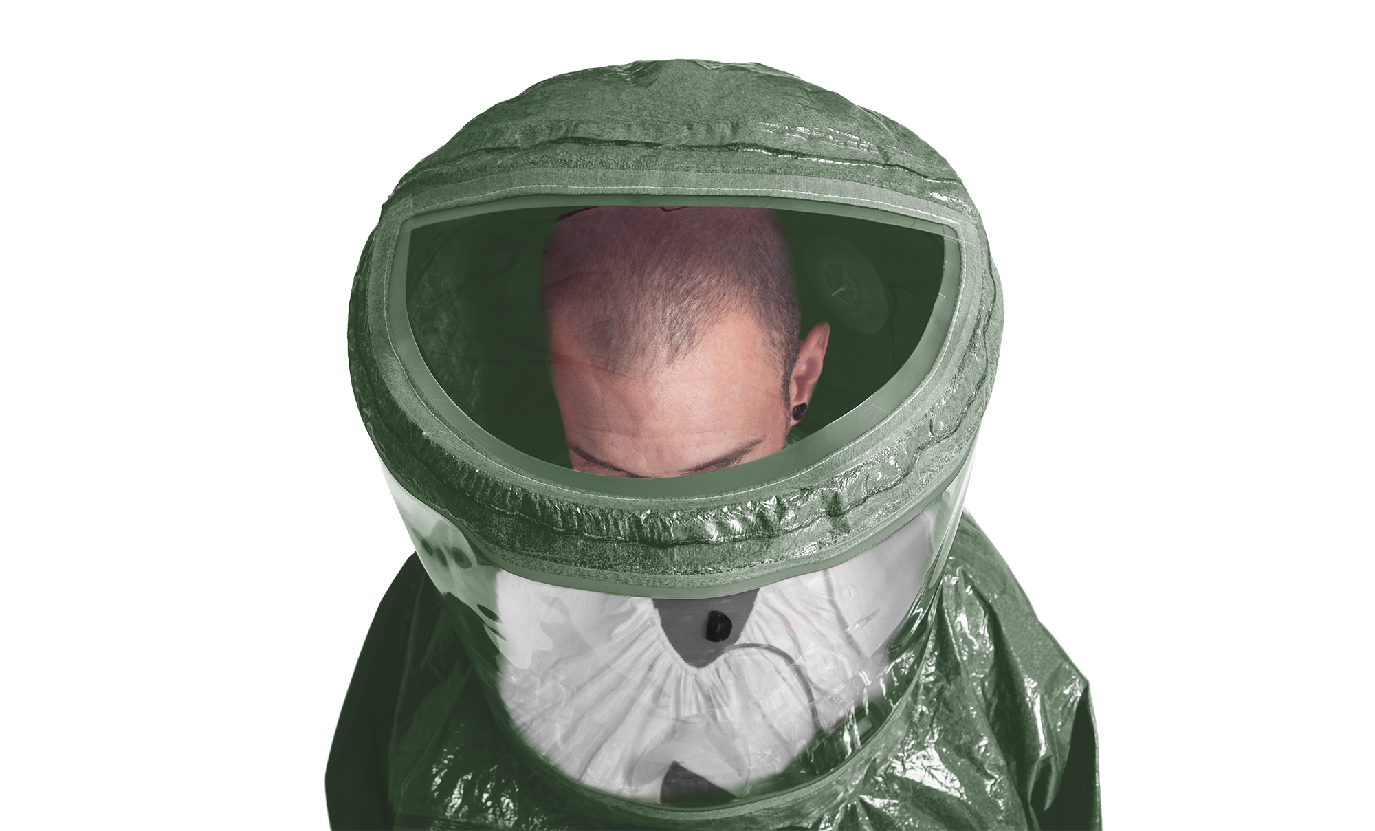 3S - ProChem III CLF A B C F03 L1 - Spritzschutzanzug Typ 3 mit Visier für Malina CleanAir (10, oliv, XXXL)