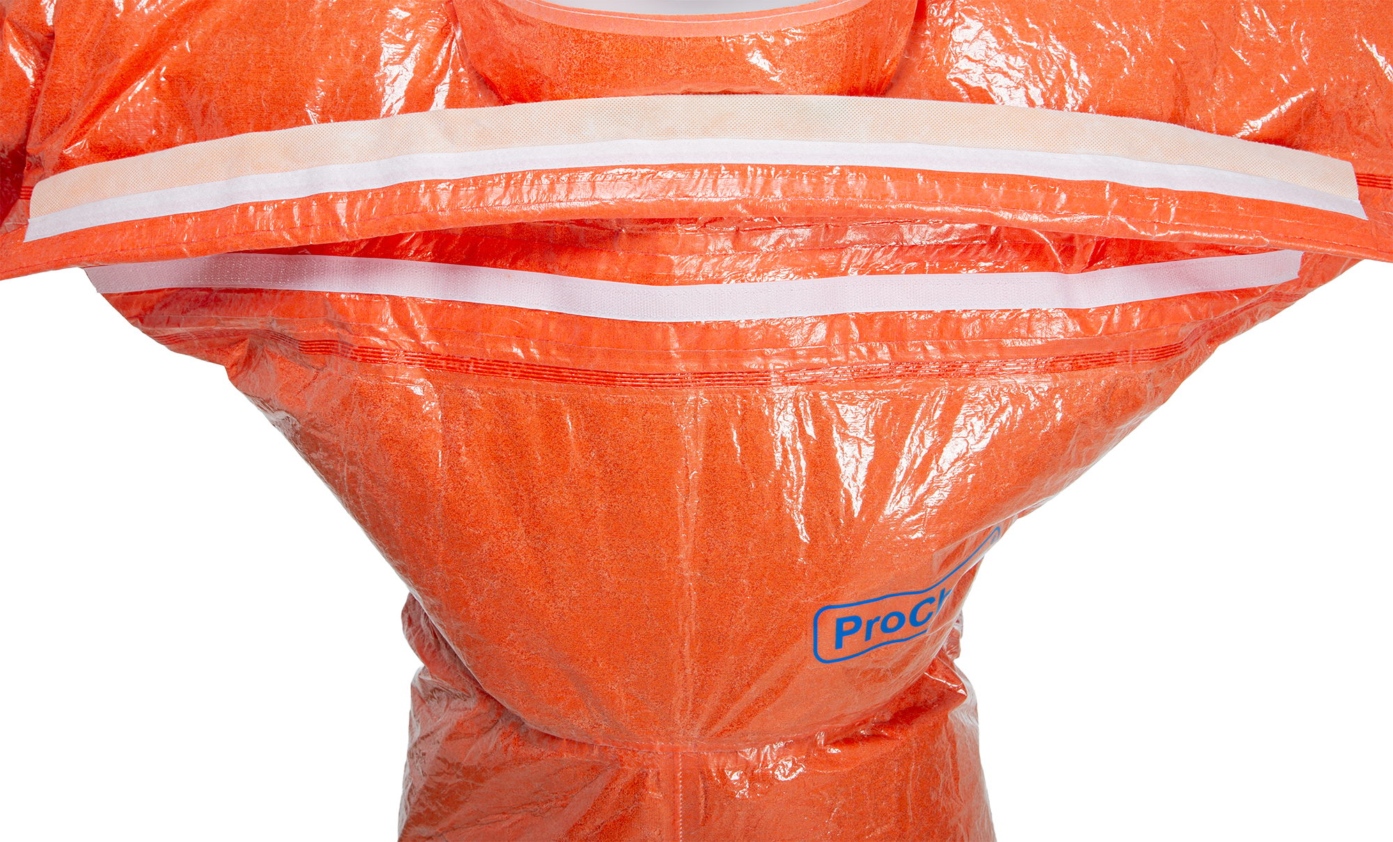 3S - ProChem III CLF A B D L1 - Spritzschutzanzug Typ 3 mit Visier und Armmanschette (orange, L)