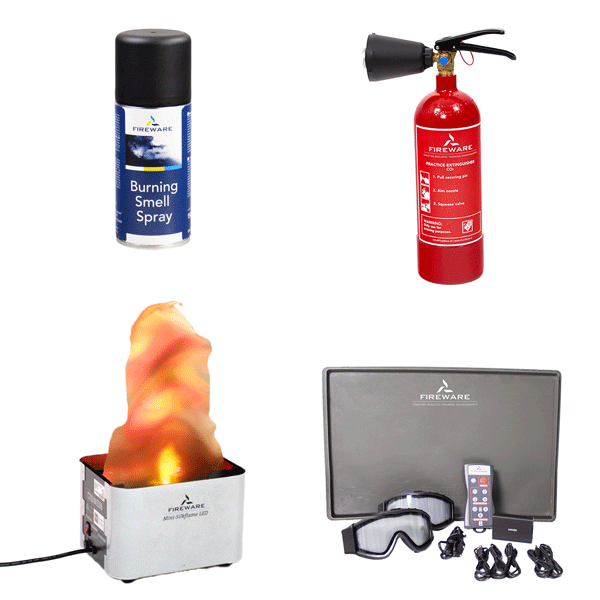 Fireware - Set Feuer- und Rauchdarstellung ohne Nebel, rückstandsfrei, kleines Set