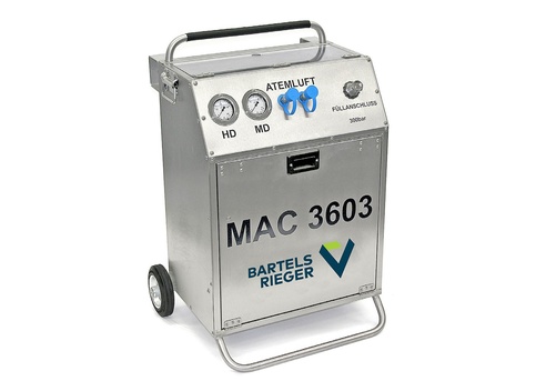 BartelsRieger Air2go MAC 3603 – Mobiler Atemluft-Container für drei Atemluftflaschen