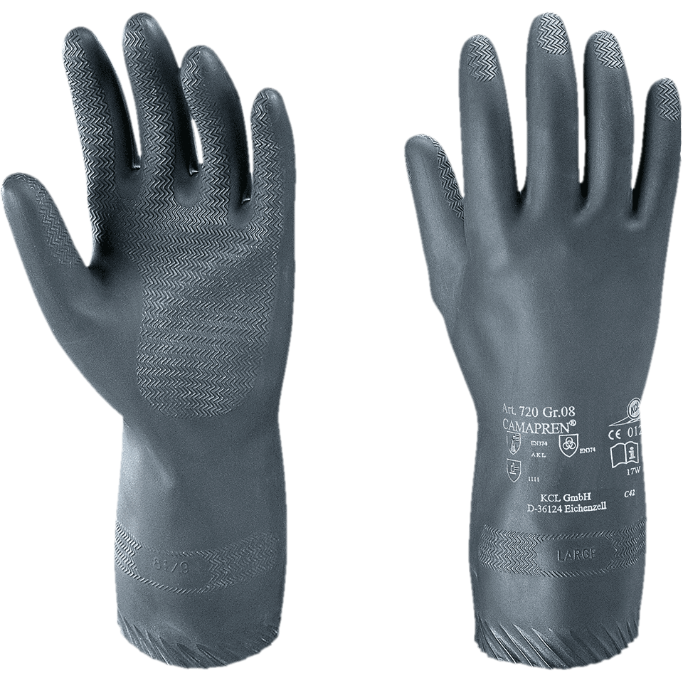 3S - ProChem I CLF A B F06 - CLF-Schutzanzug Typ 3 mit KCL Camapren Neoprenhandschuhen (11, orange, XXXL)