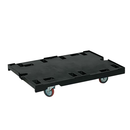 Fahrbare Bodenplatte / Rollbrett für Kunststoff-Boxen
