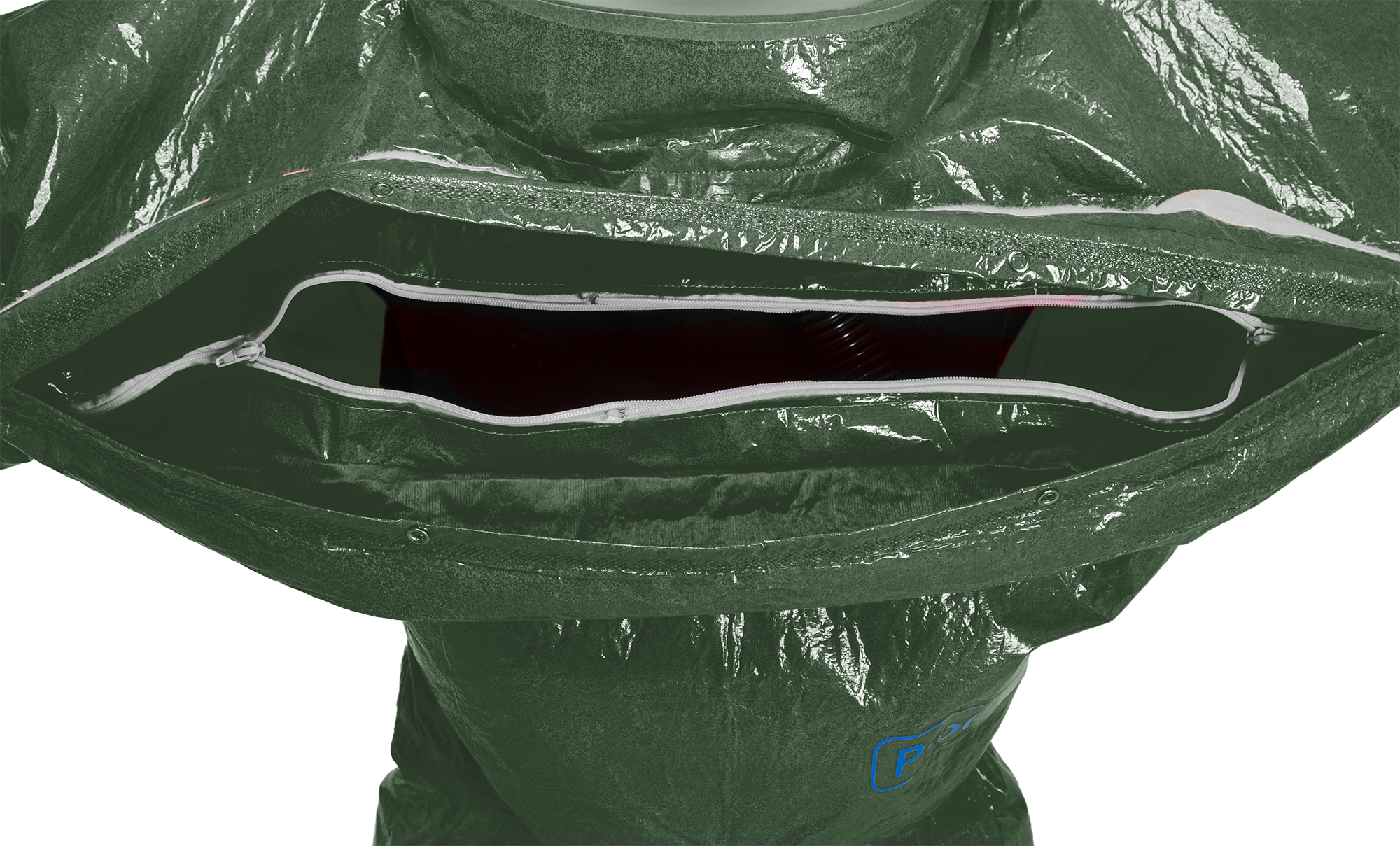 3S - ProChem III CLF A B D L1 - Spritzschutzanzug Typ 3 mit Visier und Armmanschette (oliv, S)