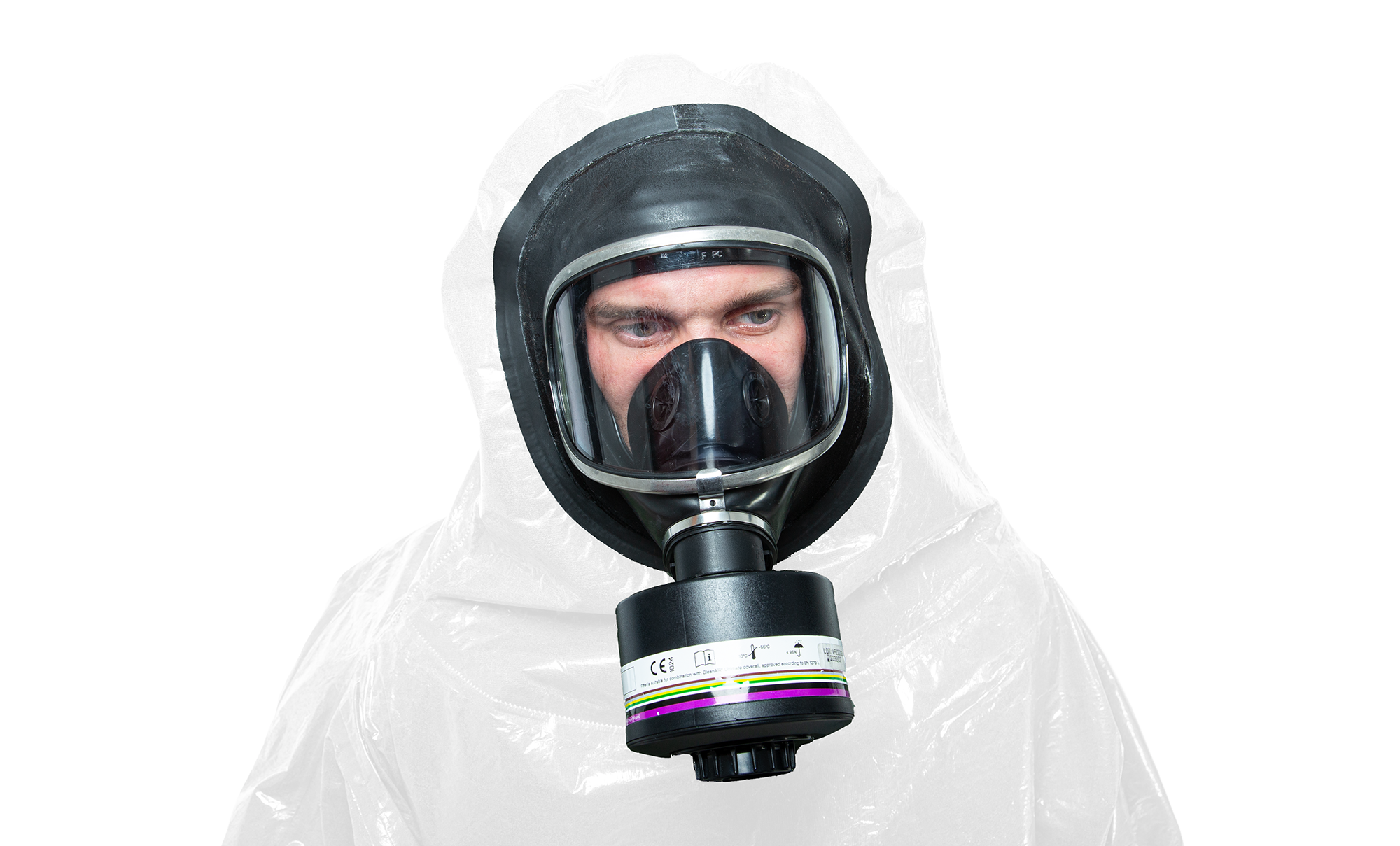 3S - ProChem II CLF A B C F03 - Chemikalienschutzanzug Typ 3 für Tank- und Kanalreinigung im Ex-Bereich (10, weiß, XL)