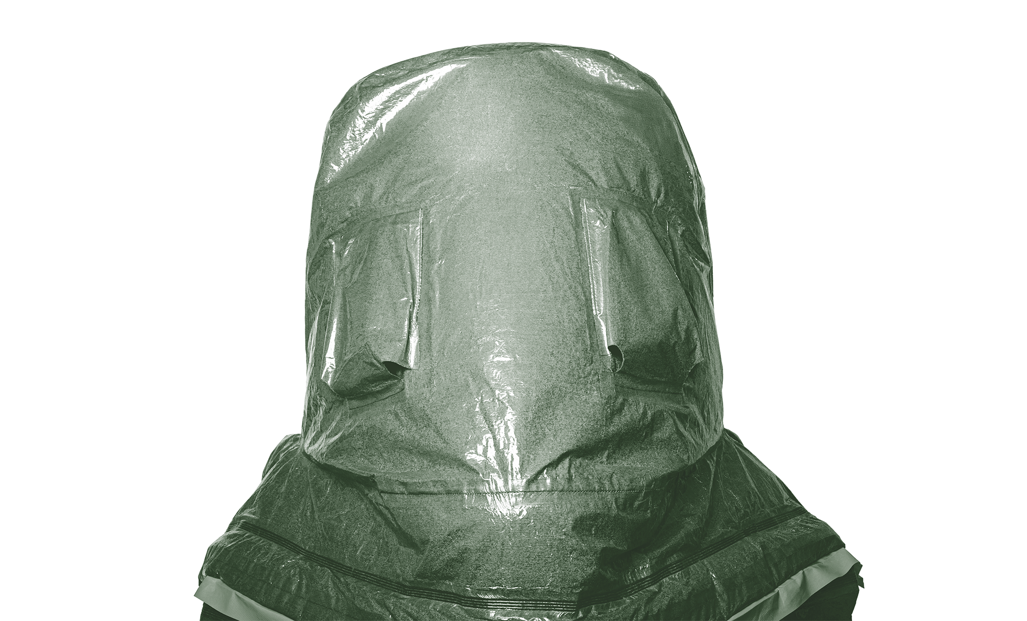3S - ProChem V CLF A B F05 - Vollschutzanzug Typ 3 mit Visier und Butylhandschuhen (10, oliv, XXL)