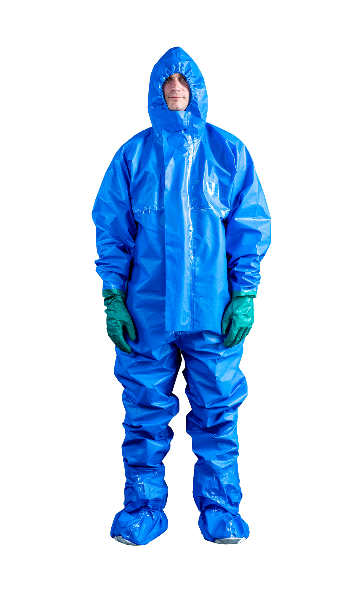 3S - ProChem I CPM E F01 H - CPM-Schutzanzug mit Nitrilhandschuhen und rutschfestem Überschuh