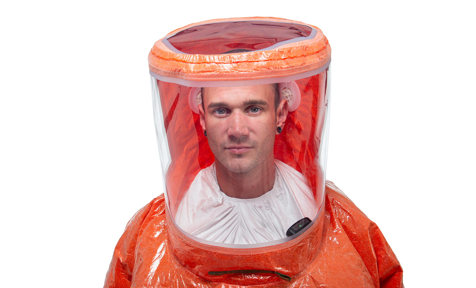 3S - ProChem III CLF A B D L1 - Spritzschutzanzug Typ 3 mit Visier und Armmanschette (orange, L)