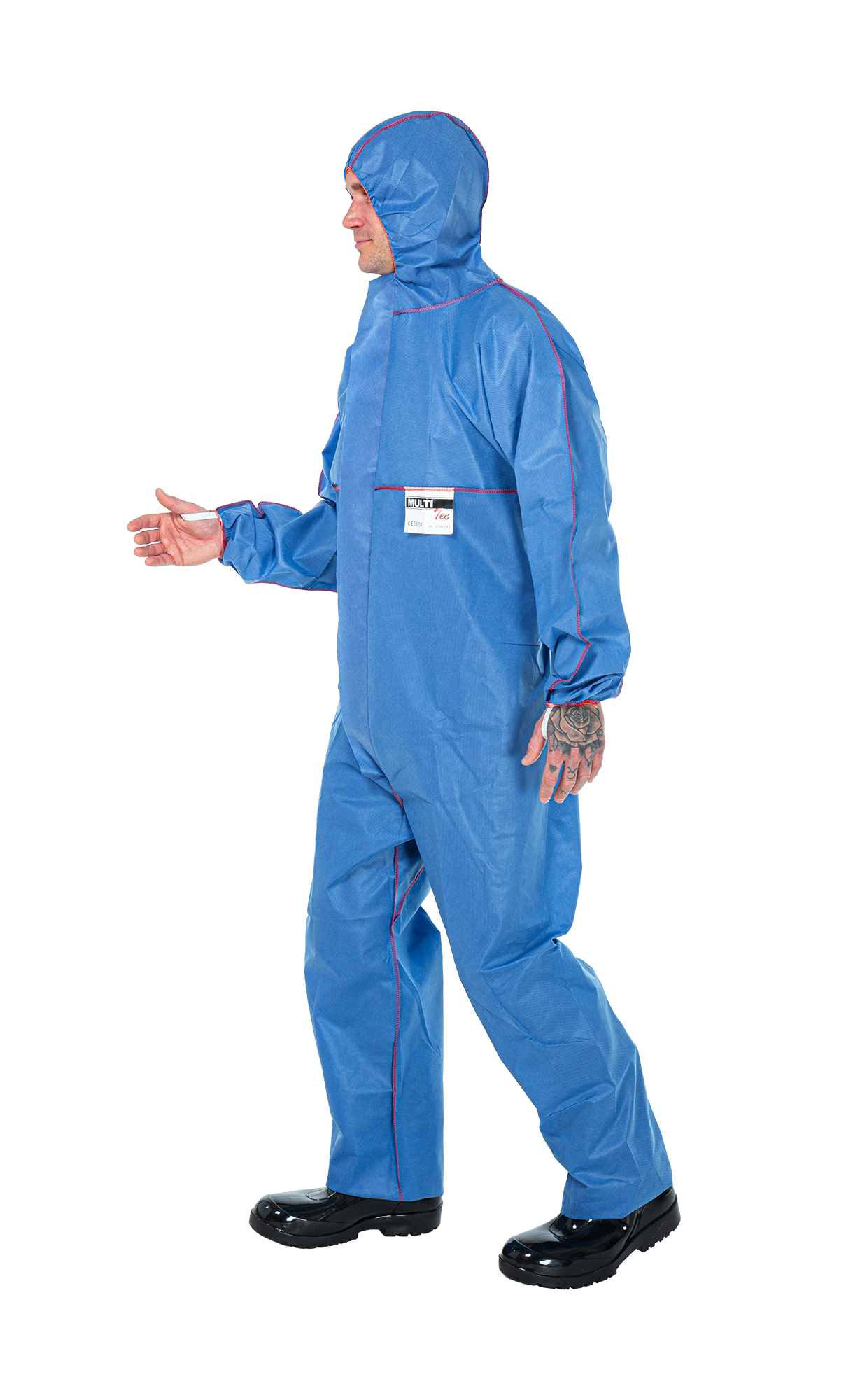 3S - Multi Tec - antistatischer Einweganzug Typ 5/6 gegen Partikel und Sprühnebel (blau, XL)