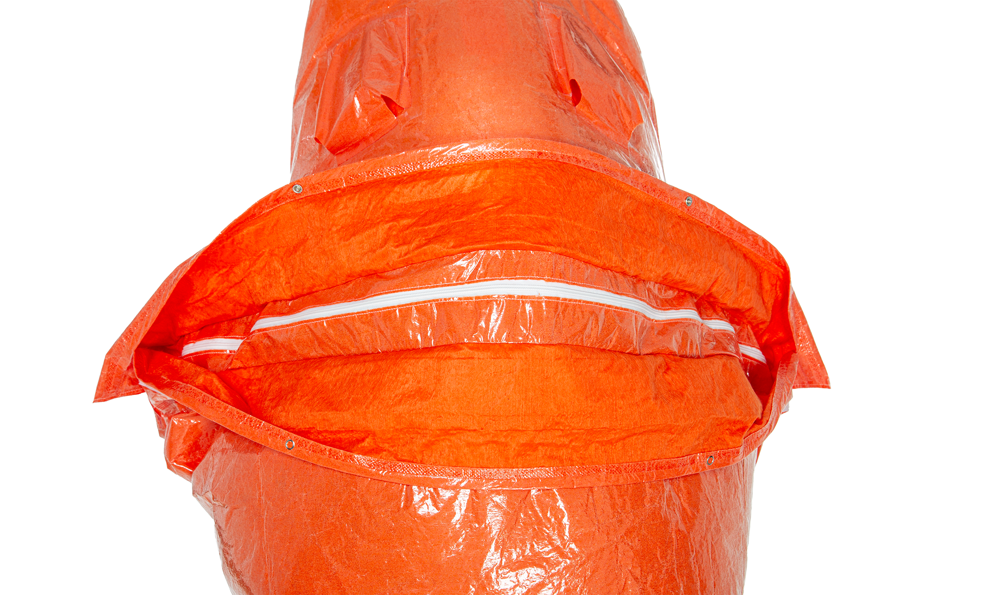 3S - ProChem V CLF A B F05 - Vollschutzanzug Typ 3 mit Visier und Butylhandschuhen (10, orange, XXL)