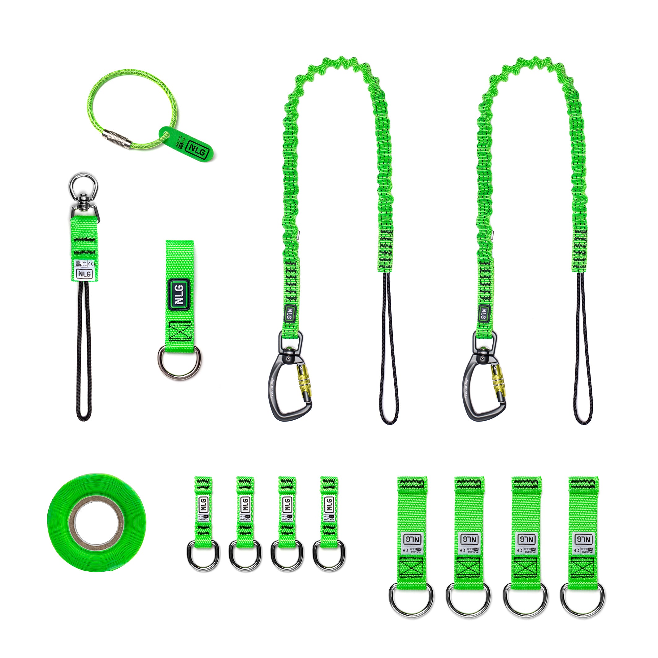 NLG - Werkzeugsicherungs-Set für 10 Werkzeuge - 10 Tool Modular Tethering Kit