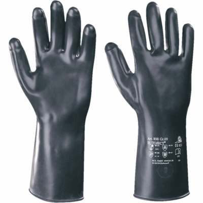 3S - ProChem II CLF A B F05 - Chemikalienschutzanzug Typ 3 mit KCL Butoject Butylhandschuhe (09, oliv, XL)