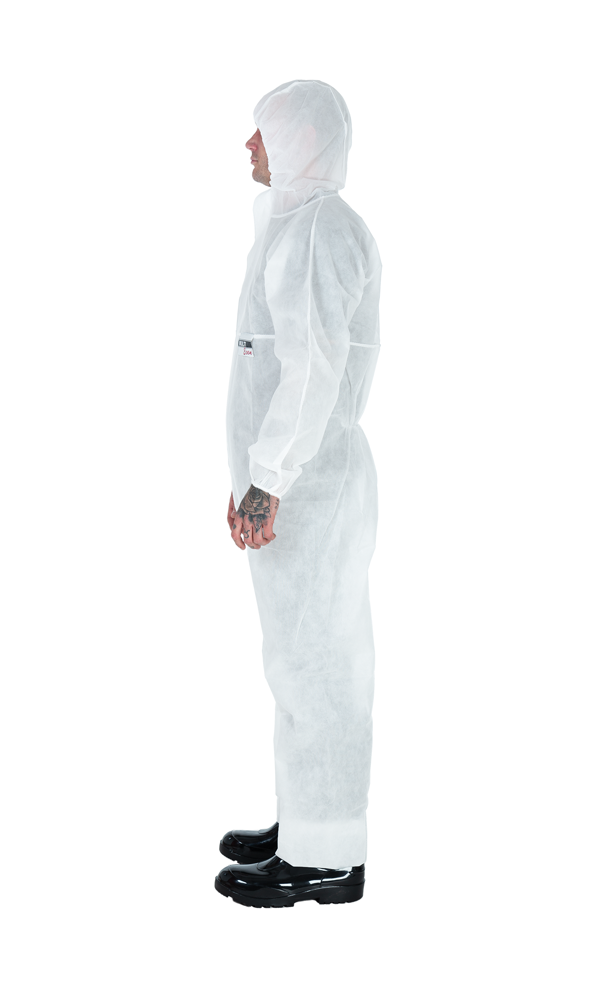 3S - Econ - leichter Schutzanzug für Maler-, Reinigungs- und Besuchereinsätze (weiß, XL)
