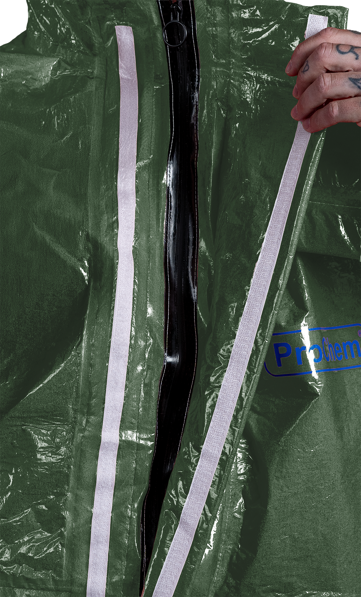3S - ProChem I CLF D - CLF-Schutzanzug Typ 3 mit doppelter Armmanschette (oliv, L)