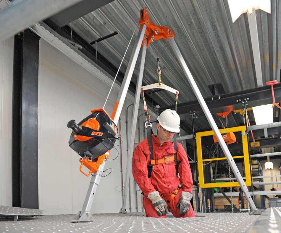 HONOR Safety - FAB33R Höhensicherungsgerät, 33 Meter mit Rettungsfunktion (Kurbel)