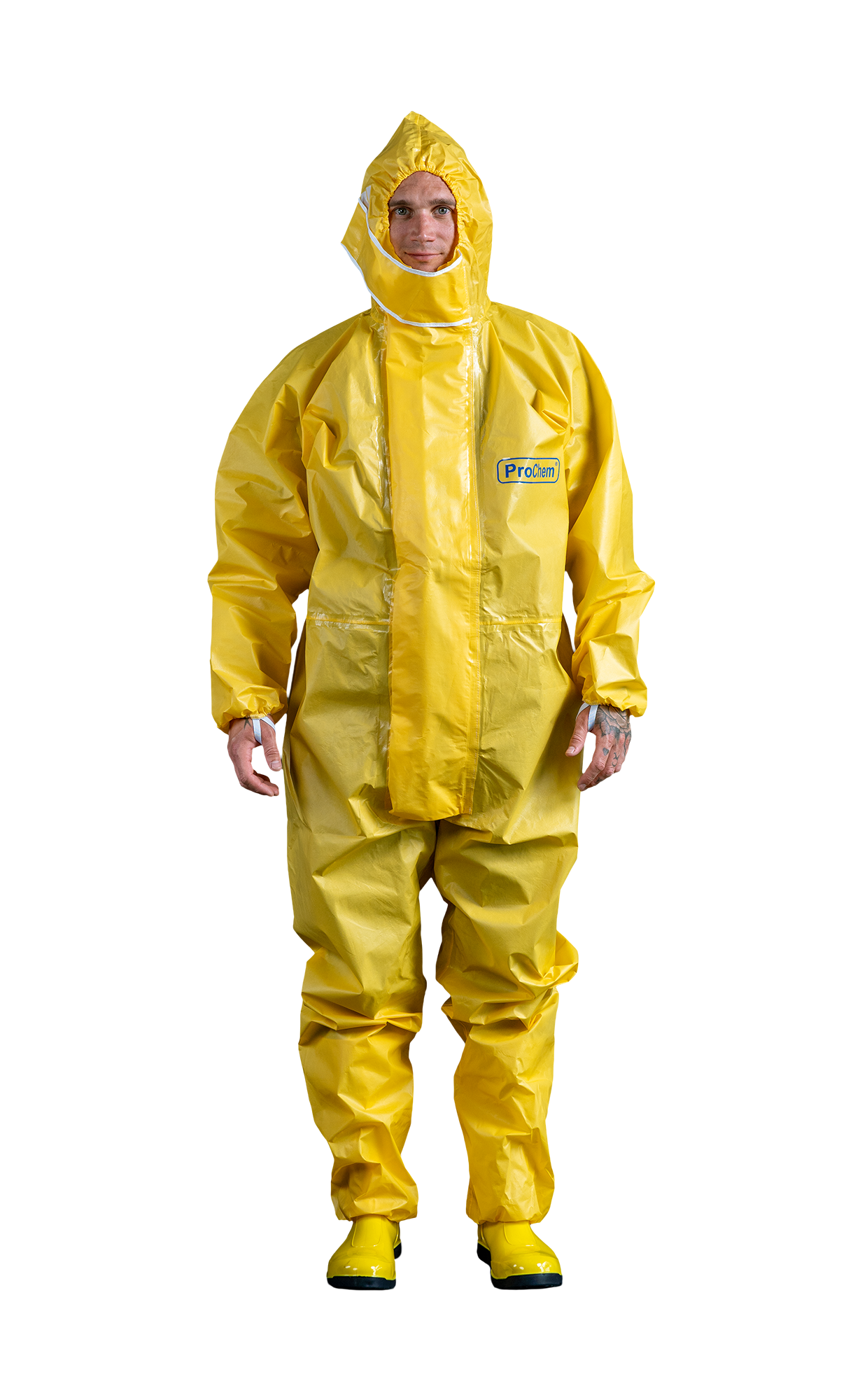 3S - ProChem I CPM E - CPM-Schutzanzug Typ 3 mit selbstklebender Reißverschlussabdeckung (L)