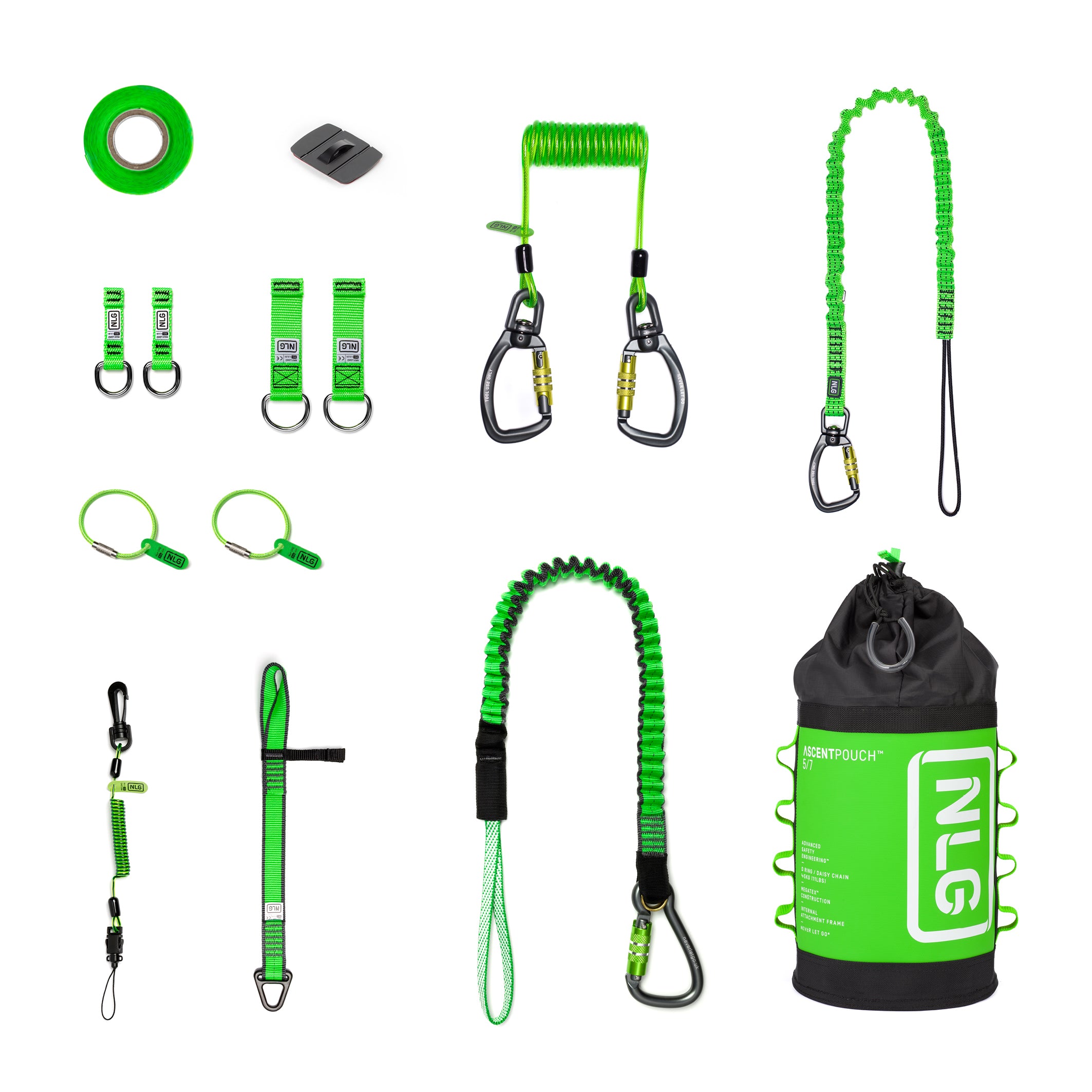NLG - Werkzeugsicherungs-Set für Seilzugang - Rope Access Tethering Kit