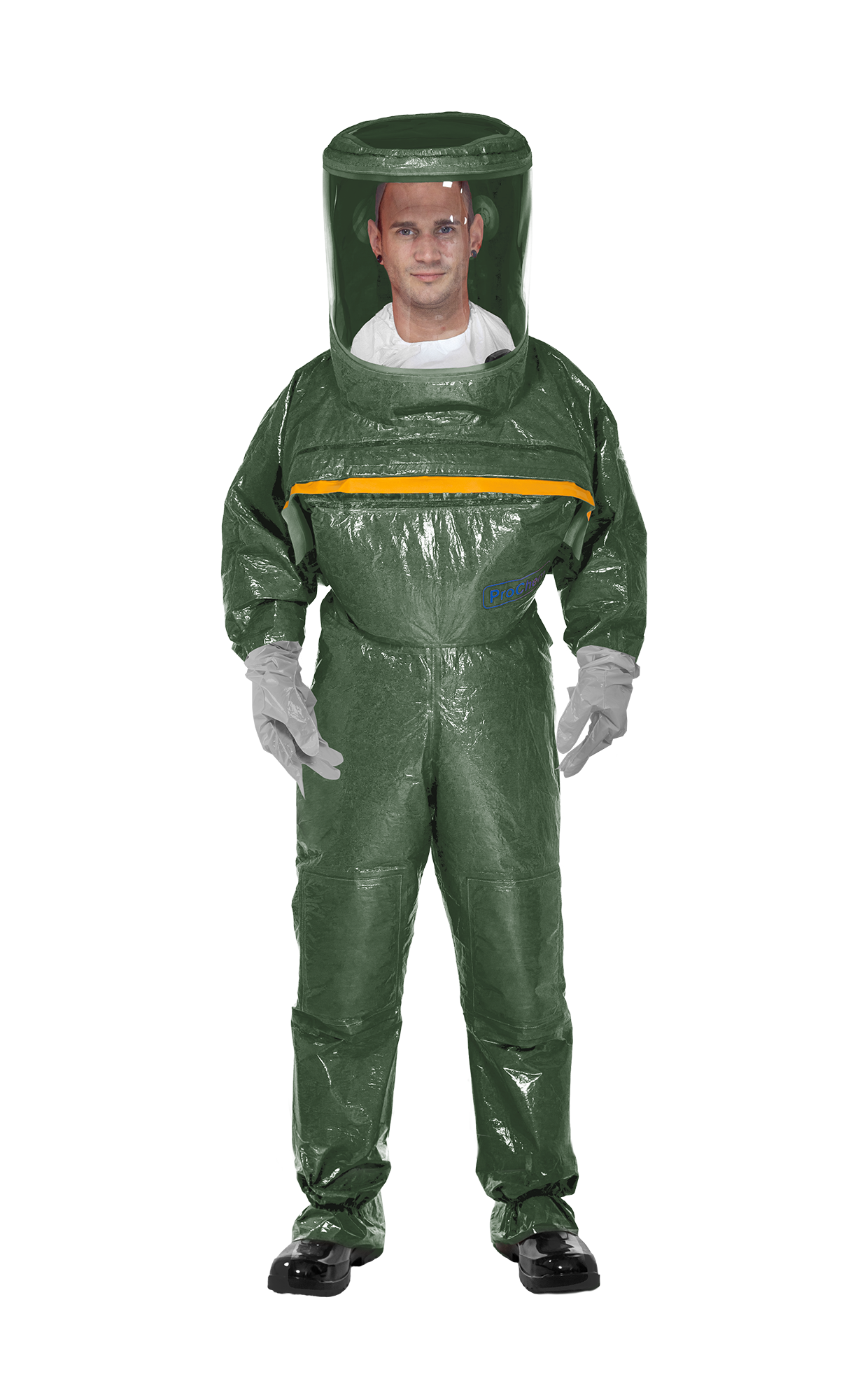 3S - ProChem III CLF A B C F03 L1 - Spritzschutzanzug Typ 3 mit Visier für Malina CleanAir (10, oliv, XXXL)