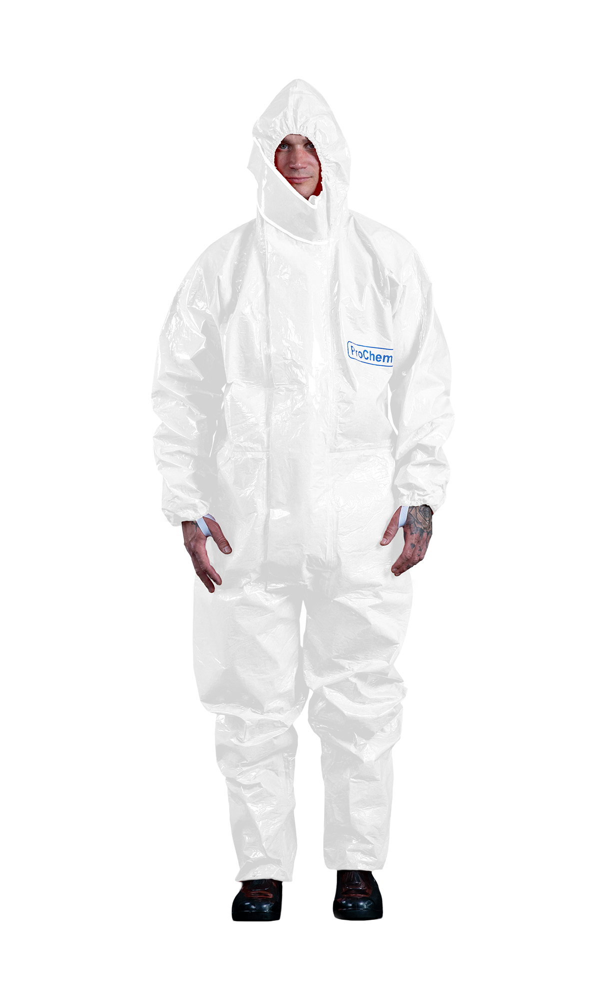3S - ProChem I CLF - robuster Chemikalienschutzanzug Typ 3 aus CLF-Laminat (weiß, XL)