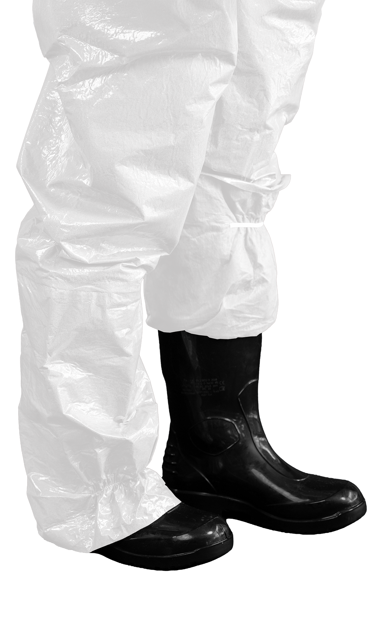 3S - ProChem I CLF A B F02 - CLF-Schutzanzug Typ 3 mit Ansell Barrier Laminathandschuhen (09, weiß, L)