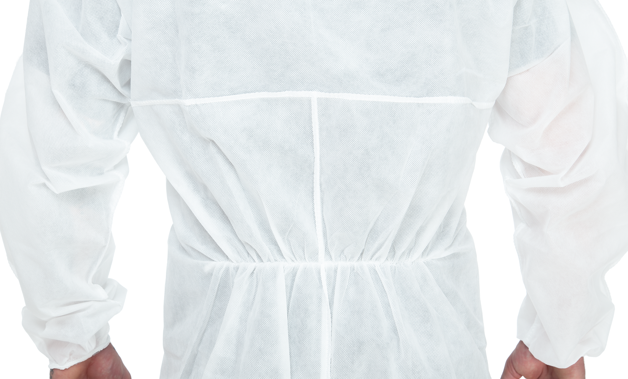 3S - Econ - leichter Schutzanzug für Maler-, Reinigungs- und Besuchereinsätze (weiß, XL)