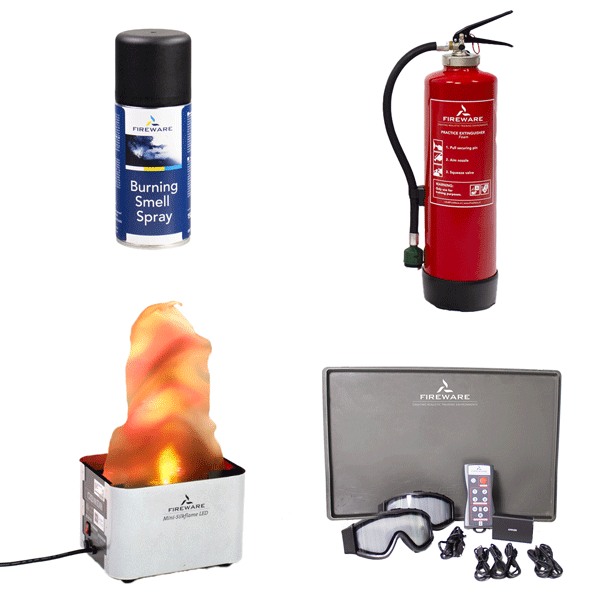Fireware - Set Feuer- und Rauchdarstellung ohne Nebel, rückstandsfrei, kleines Set