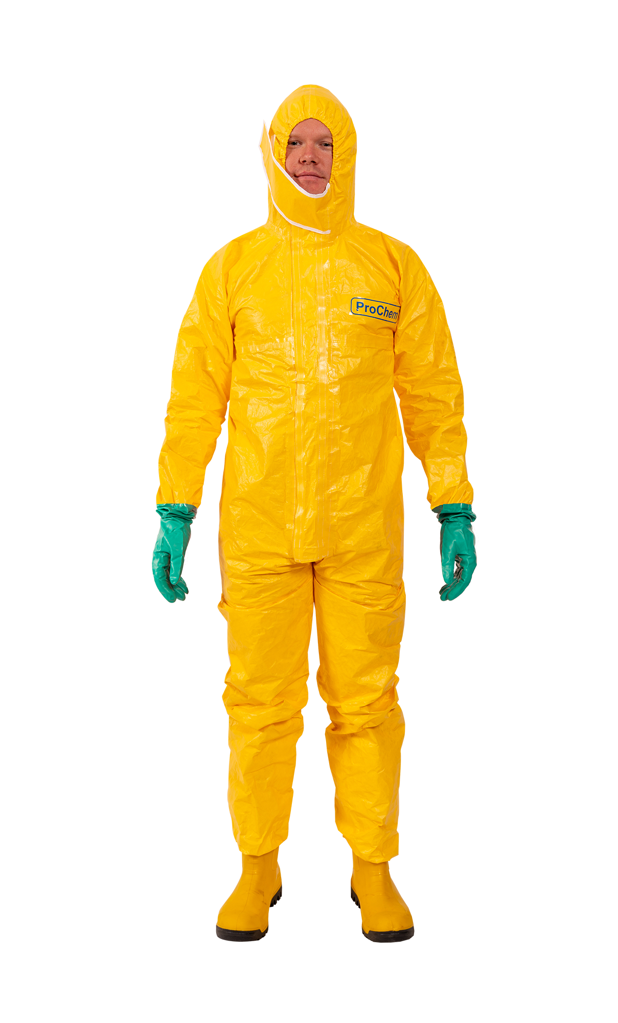 3S - ProChem I C F01 - Tychem-C-Schutzanzug mit KCL Camatril Nitrilhandschuhen