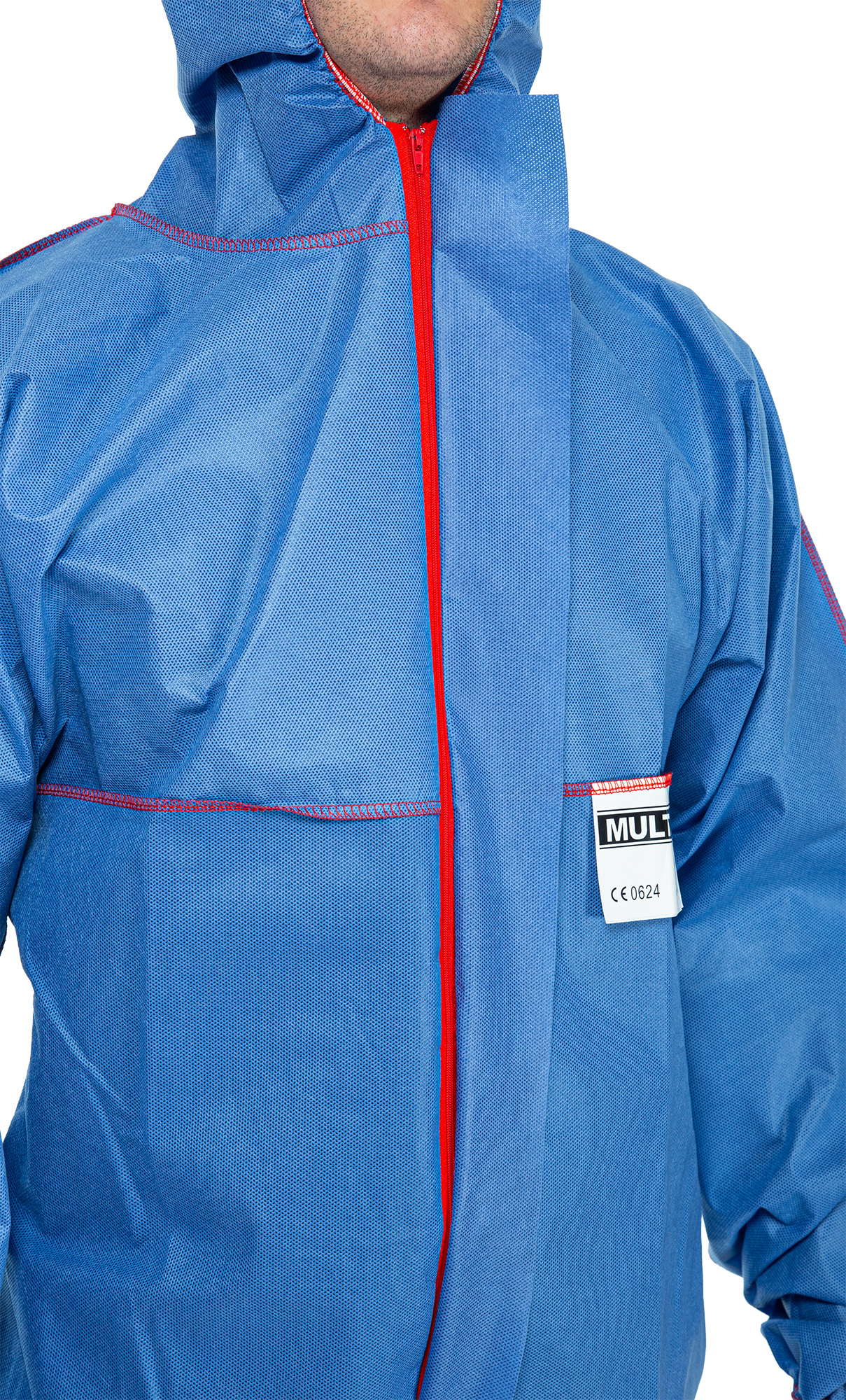 3S - Multi Tec - antistatischer Einweganzug Typ 5/6 gegen Partikel und Sprühnebel (blau, XL)