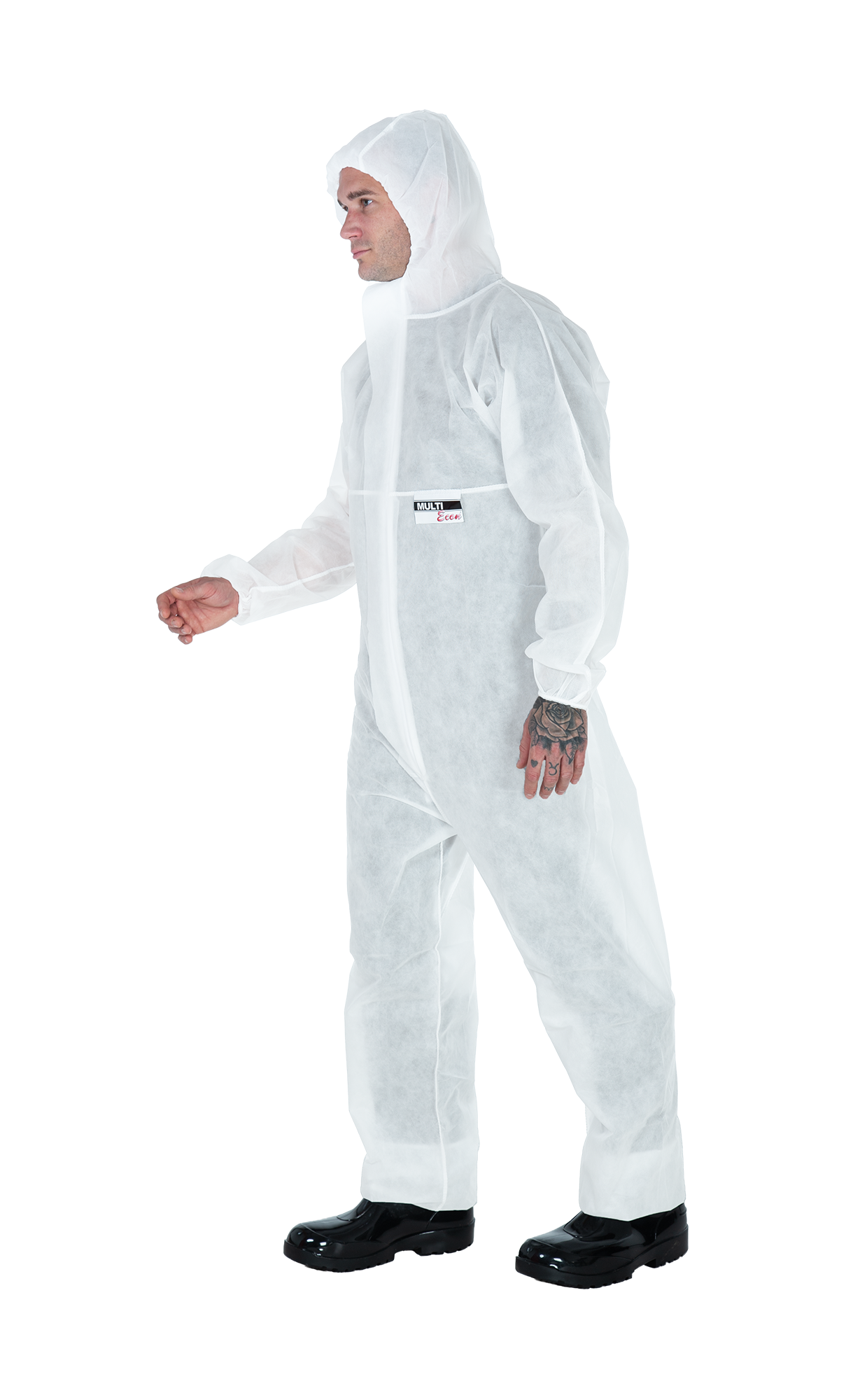 3S - Econ - leichter Schutzanzug für Maler-, Reinigungs- und Besuchereinsätze (weiß, XL)