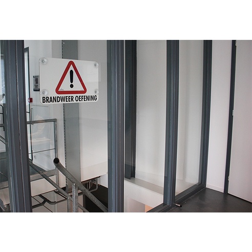 Schild Feuerwehrübung in Kunststoffbox Schild Feuerwehrübung in Kunststoffbox