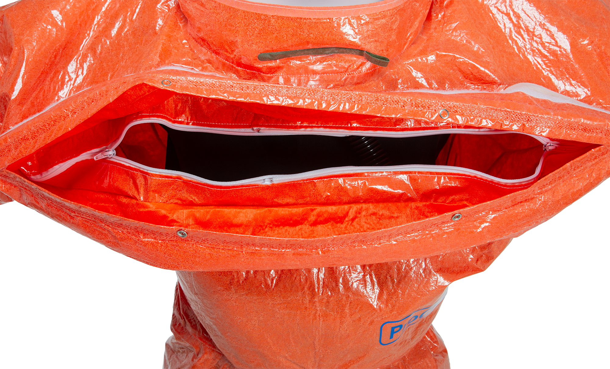 3S - ProChem III CLF A B D L1 - Spritzschutzanzug Typ 3 mit Visier und Armmanschette (orange, L)