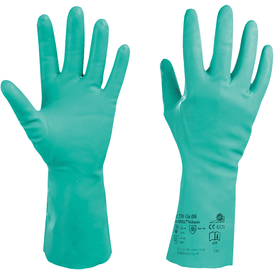 3S - ProChem I CLF A B F01 - CLF-Schutzanzug Typ 3 mit KCL Camatril Nitrilhandschuhen (08, orange, M)