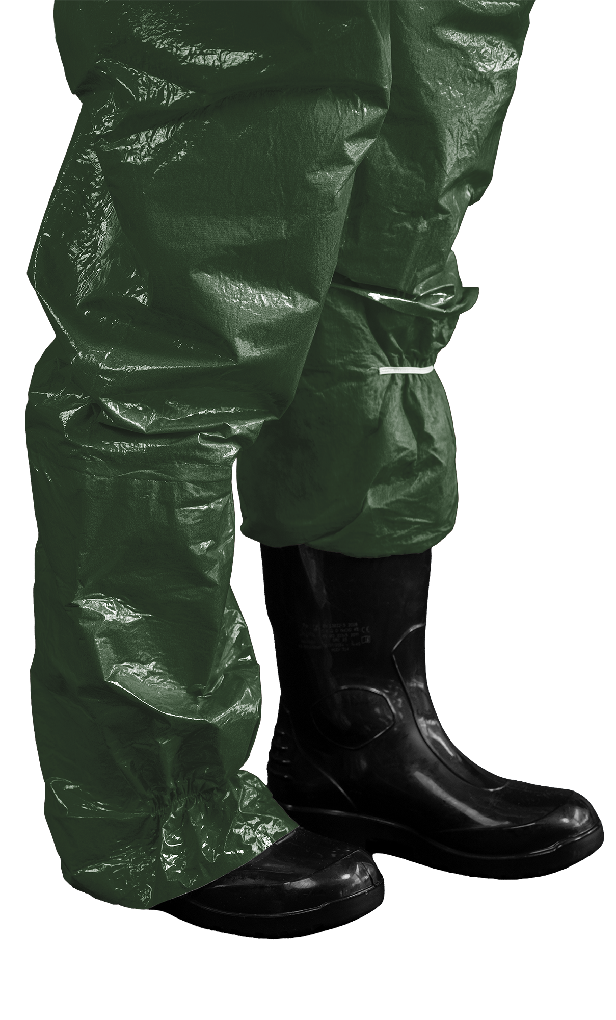 3S - ProChem II CLF A B D F02 - Chemikalienschutzanzug Typ 3 mit Armmanschette und Laminathandschuhen (11, oliv, XXL)